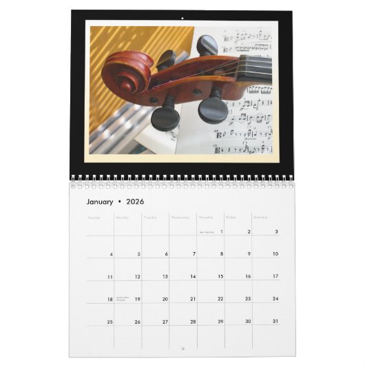 Kalender des Musikinstrument-2015 (Jan 2026)
