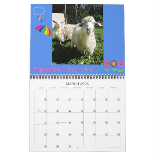 Kalender des neuer Mond-Bauernhof-2017 (Mär 2026)