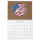 Kalender des Rodeo-Stier-Reitsträubender wilden (Feb 2027)