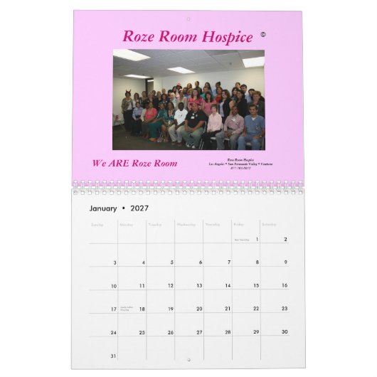 Kalender des Roze Raum-Pflegeheim-2009 (Jan 2027)