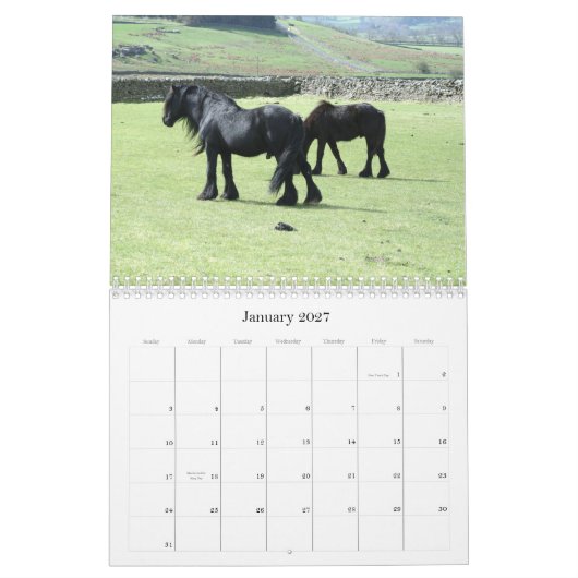 Kalender des Tal-Pony-2012 (Jan 2027)