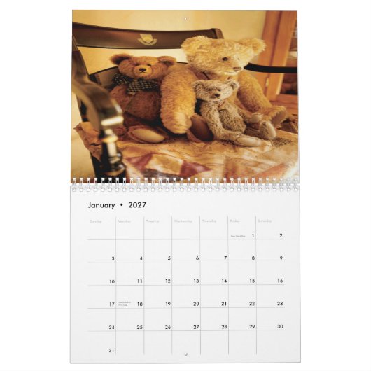 Kalender des Teddybären 2013 (Jan 2027)