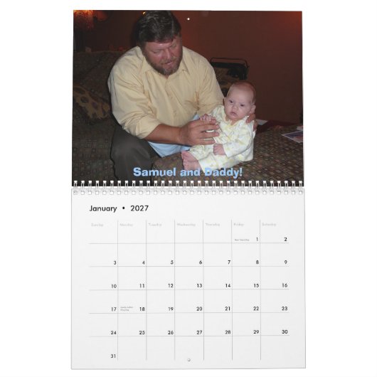 Kalender des Weihnachten2006 (Jan 2027)