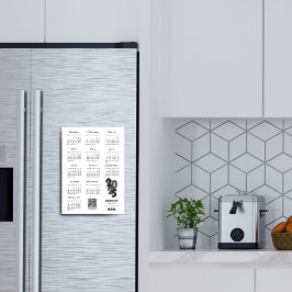 Kalender Deutsch 2025 Jahr Kalender Basic Magneteinladung