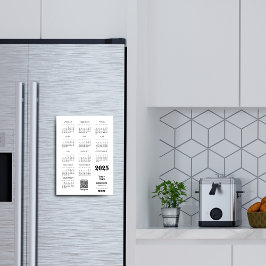 Kalender Deutsch 2025 Kalender Qr Code Magneteinladung