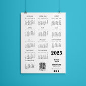 Kalender Deutsch 2025 Kalender Qr Code Magneteinladung