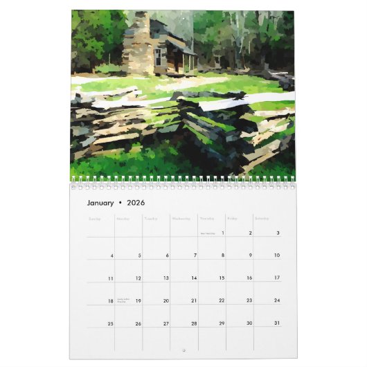 Kalender digitaler Bilder (Jan 2026)