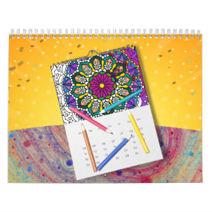 Kalender - DIY Coloring Mandala Kunst -