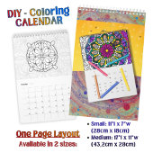 Kalender - DIY Coloring Mandala Kunst -
