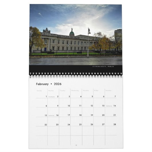 Kalender Dublins Irland 2019 (Feb 2026)