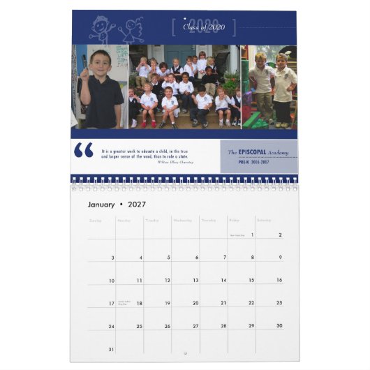 Kalender EA Pre-K (Jan 2027)