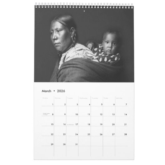 Kalender Edward S. Curtis Ureinwohner-2018 (Mär 2026)