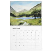 Kalender Englisch Landscape Aquarellbilder (Mär 2026)