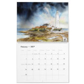 Kalender Englisch Landscape Aquarellbilder (Feb 2027)