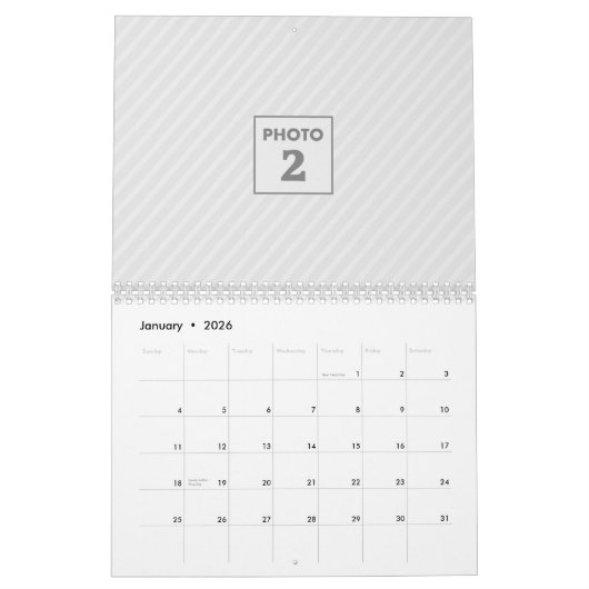 Kalender Familienfest Foto Frohe Weihnachten (Jan 2026)