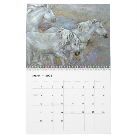 Kalender — Fantasy-Pferde (Mär 2026)
