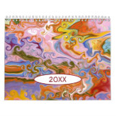 Kalender - farbenfrohe abstrakte Kunst -  (Titelbild)