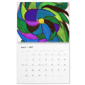 Kalender (farbige Blume) (Mär 2027)