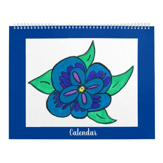 Kalender (farbige Blume) (Titelbild)