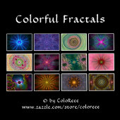 Kalender - farbige Fraktale Kunst - 