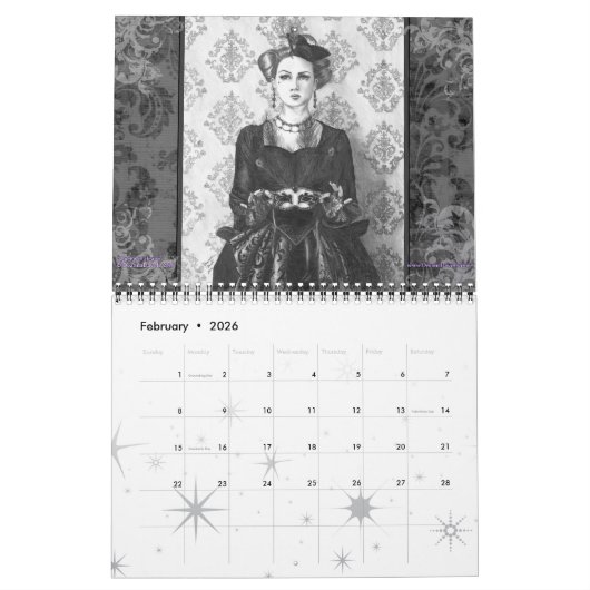 Kalender-feenhafte Geschichte der Alice im Kalender (Feb 2026)