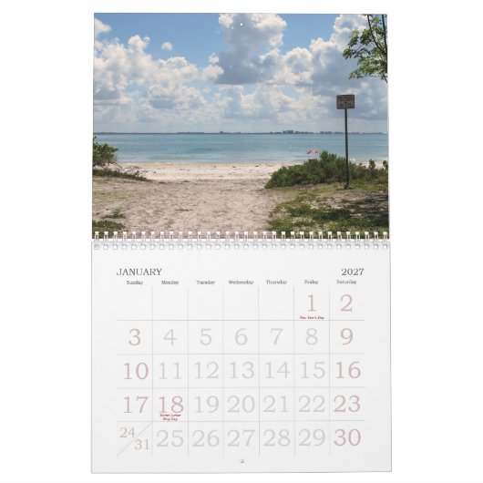 Kalender Floridas USA 2011 (Jan 2027)