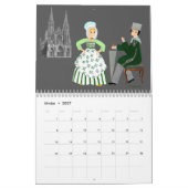 Kalender, Folklore von der Normandie, Frankreich Kalender (Feb 2027)