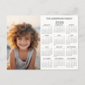 Kalender - Foto Volljährig anzeigen Modern Postkarte (Vorderseite)