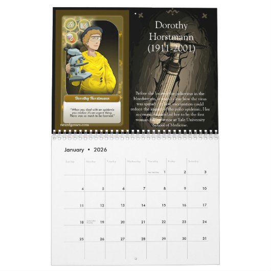 Kalender - Frauen in der Geschichte der Pädiatrie (Jan 2026)