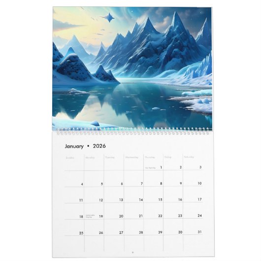 Kalender fünf für 2026 (Jan 2026)