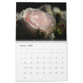 Kalender für benutzerdefinierte Rose | Bearbeitbar (Jan 2027)