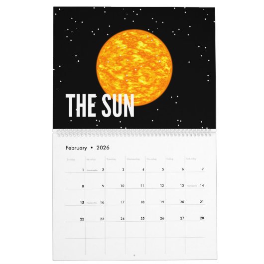 Kalender für das Sonnensystem 2024 (Feb 2026)