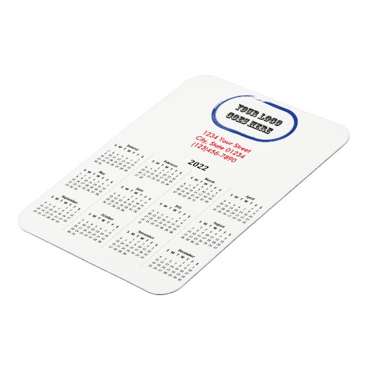 Kalender für die Markenbezeichnung 2022 Magnet (Linke Seite)