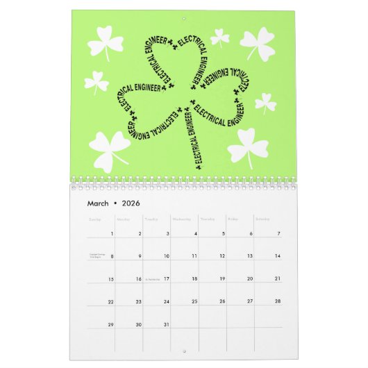 Kalender für Elektroingenieure (Mär 2026)