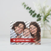 Kalender für Fotovorlagen in der Familie 2024 Postkarte (Stehend Vorderseite)