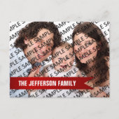 Kalender für Fotovorlagen in der Familie 2024 Postkarte (Vorderseite)