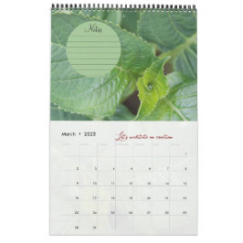 Kalender für Gott Meditation Gartenbilder: Notizen