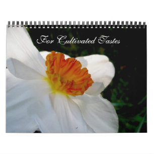 Kalender für kultivierte Blumengeschmäcke
