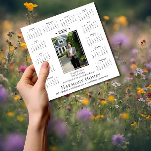 Kalender für magnetisches Foto im Unternehmen 2026 Magnetkarte