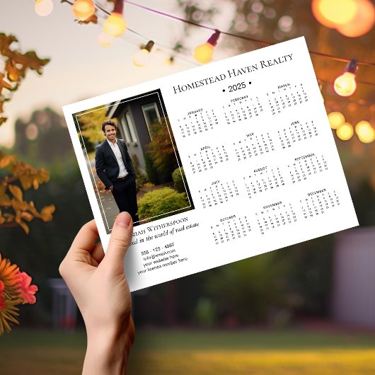 Kalender für magnetisches Foto in Unternehmen 2025 Magnetkarte