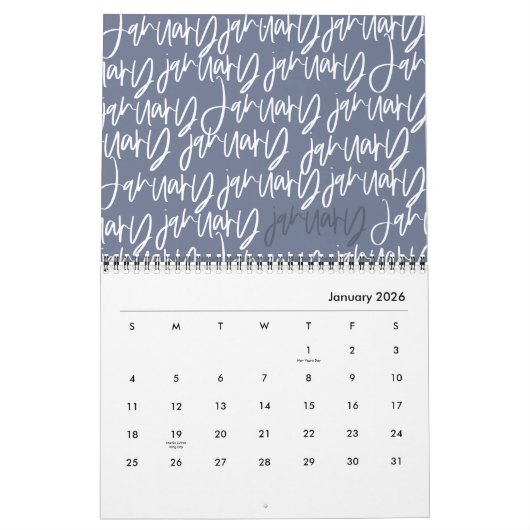 Kalender für moderne Stifte (Jan 2026)