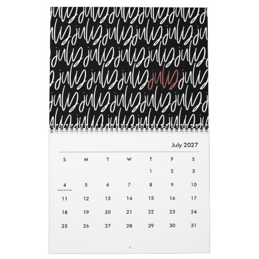 Kalender für moderne Stifte (Jul 2027)