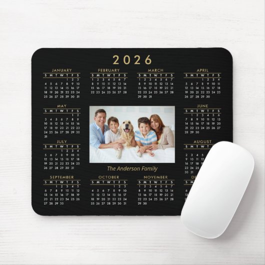 Kalender für Personalisierte benutzerdefinierte Fo Mousepad (Mit Mouse)