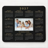 Kalender für Personalisierte benutzerdefinierte Fo Mousepad (Vorne)