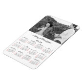 Kalender für personalisierte Fotos 2026 Magnet (Linke Seite)