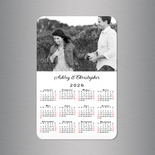Kalender für personalisierte Fotos 2026 Magnet