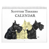Kalender für Rad- und Schwarze SCOTTIES (Titelbild)