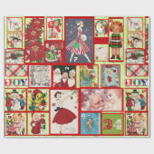 Kalender für rustikale und Retro-Adoptionen Geschenkpapier (Flach)