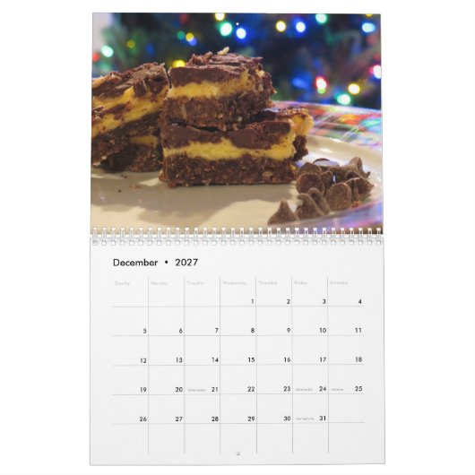 Kalender für süße Lebensmittel (Dez 2027)