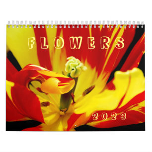 Kalender für verschiedene Blume